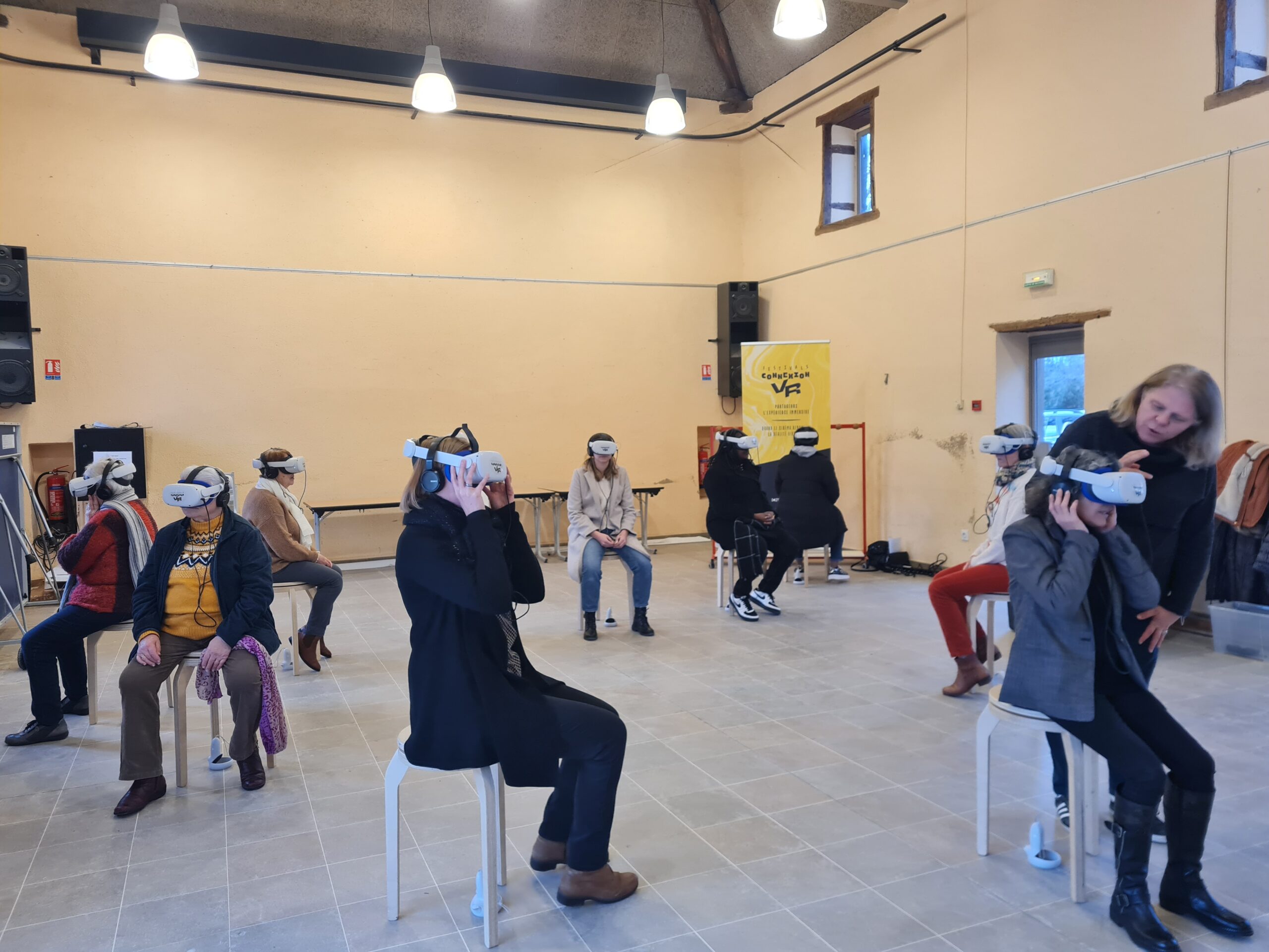 Séance de réalité virtuelle à Yzeure