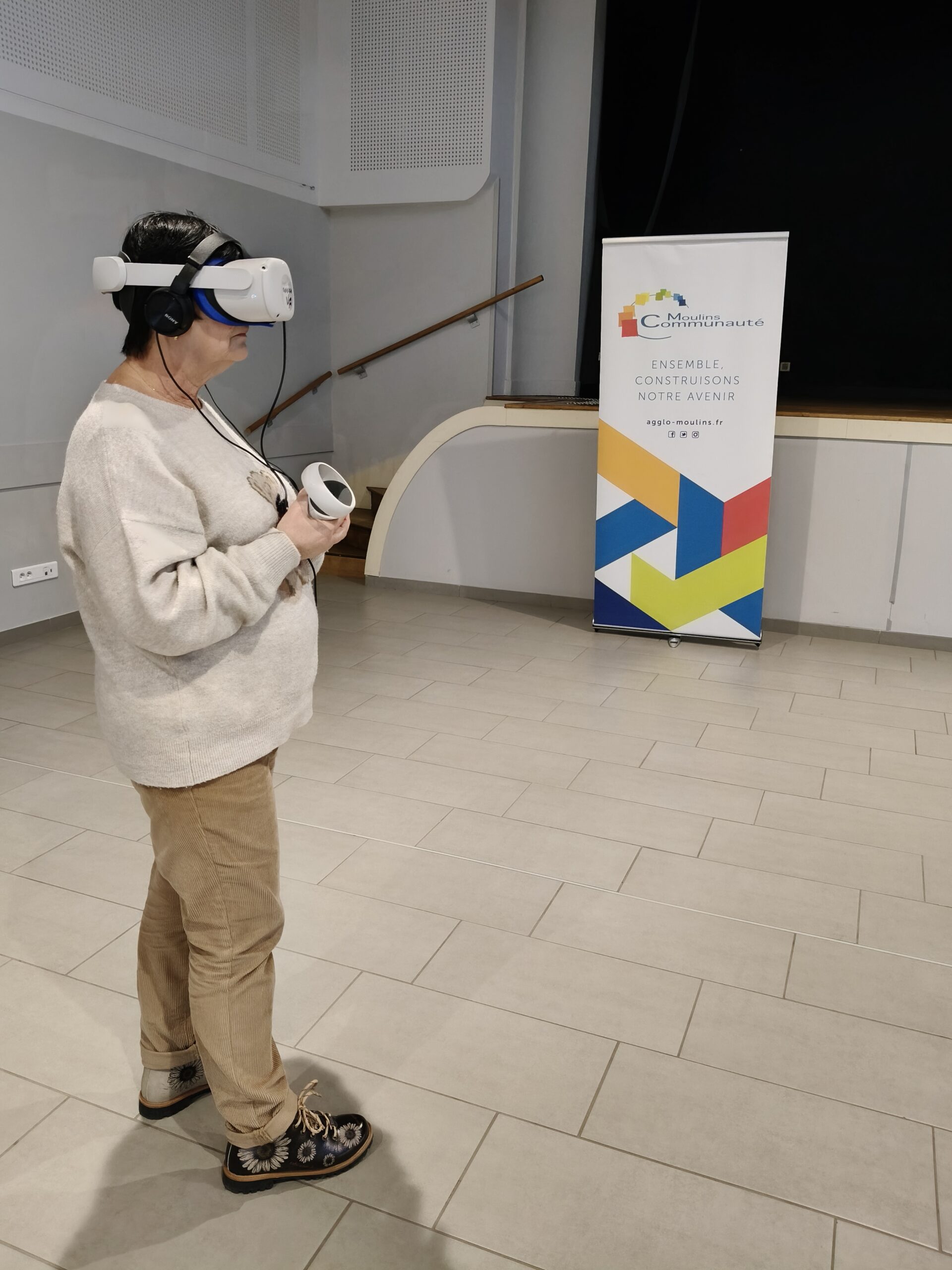 Réalité virtuelle interactive en position debout à Trévol